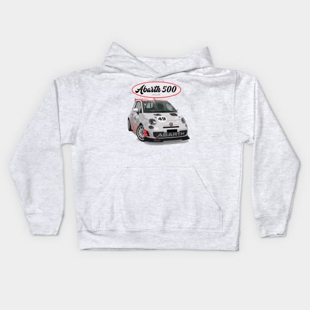 Abarth 500 Kids Hoodie by PjesusArt